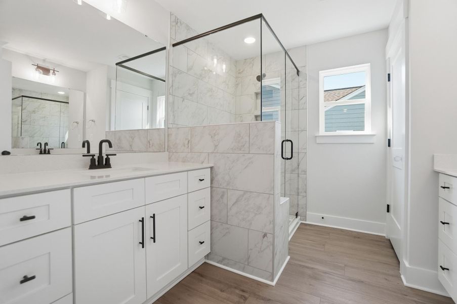 Furnished interior view inside a new home in Blythe Mill Townhomes, Waxhaw (Image 11).