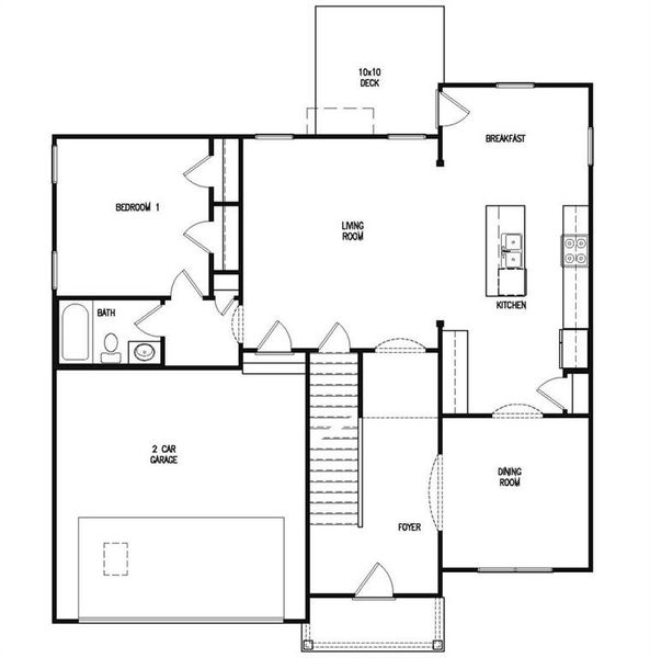 2D floor plan layout of this home in , Newnan, GA (Image 7).