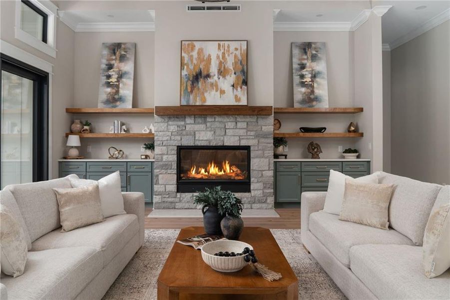 Furnished interior view inside a new home in , Canton (Image 54).