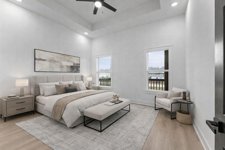 Furnished interior view inside a new home in , Huffman (Image 5).