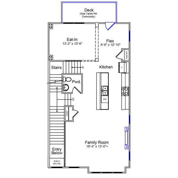 2D floor plan layout of this home in Sweetbrier, Durham, NC (Image 3).