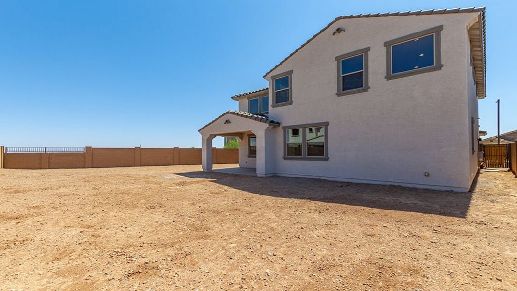Representative exterior photo of a completed home built from the 40R4 by Taylor Morrison in Los Cielos at Rancho Mercado, Surprise, AZ (Image 26).