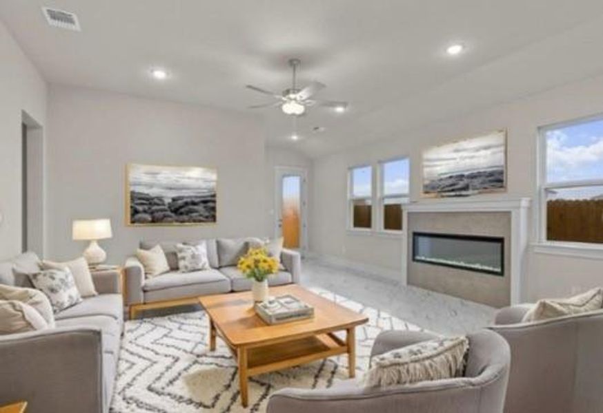 Furnished interior view inside a new home in , Angleton (Image 3).