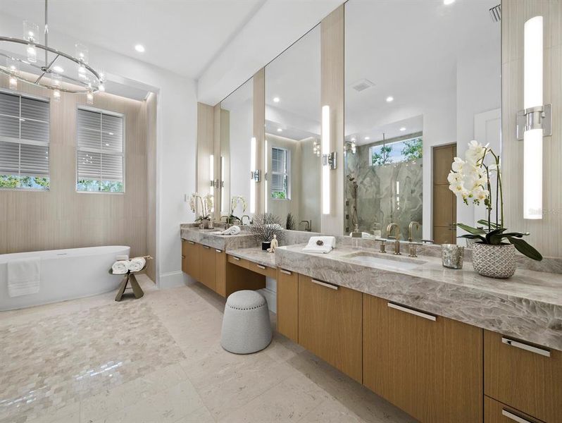 Furnished interior view inside a new home in , Sarasota (Image 48).