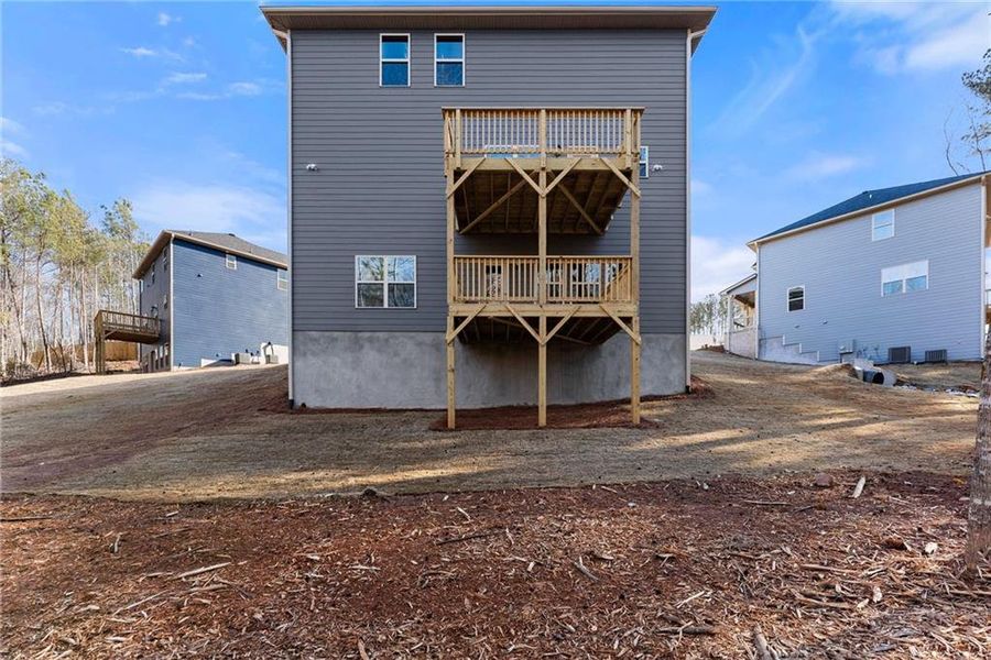 Exterior details and patio area of a home in Magnolia Villas, Cornelia (Image 25).