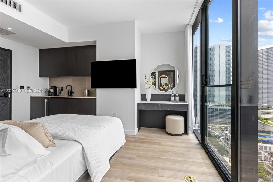 Furnished interior view inside a new home in , Miami (Image 43).