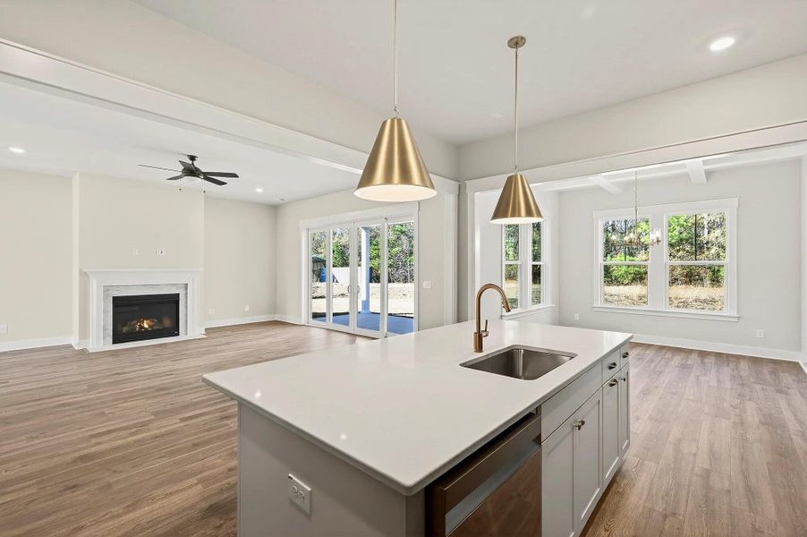 Furnished interior view inside a new home in , Walterboro (Image 5).