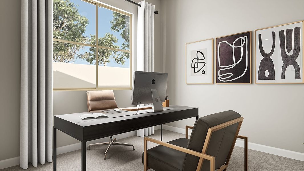 Representative furnished interior of a home built from the Granite Plan 3505 by Tri Pointe Homes in Soleo, San Tan Valley (Image 6).