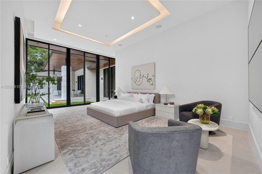 Furnished interior view inside a new home in , Miami (Image 36).