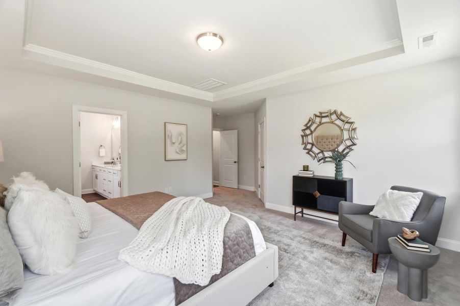 Furnished interior view inside a new home in Chasewood, Mint Hill (Image 28).