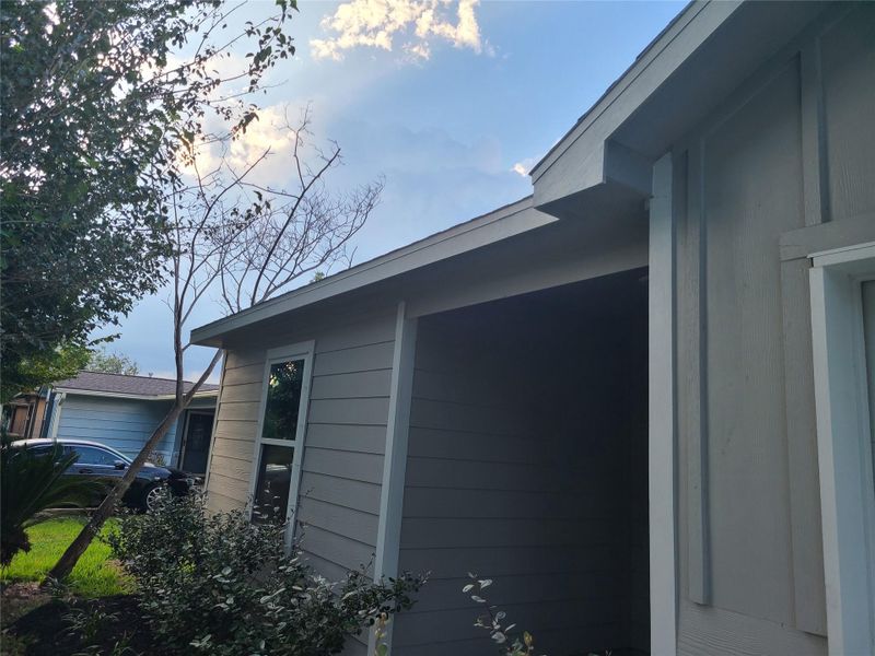 Exterior details and patio area of a home in , Texas City (Image 11). Exterior details and patio area of a home in , Texas City (Image 11).