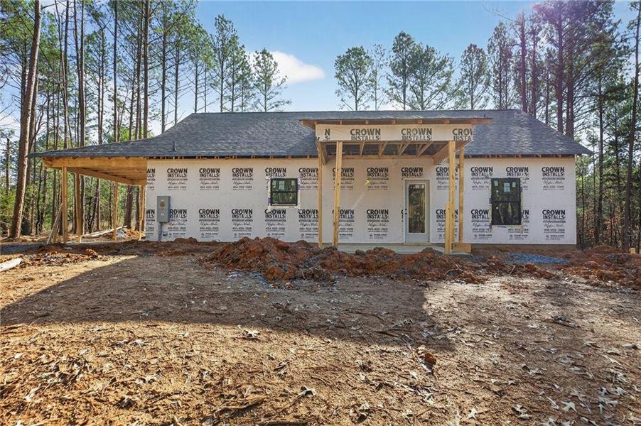 In-progress construction of a new home in , Cedartown, GA (Image 32).