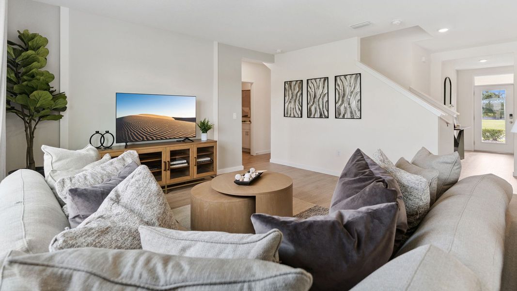 Furnished interior view inside a new home in Gardenside at Ormond Station, Ormond Beach (Image 3).