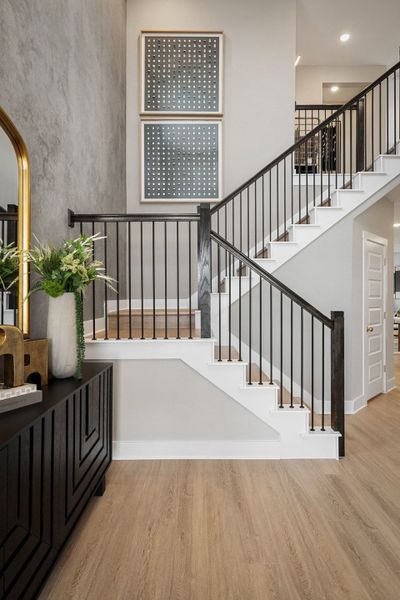 Furnished interior view inside a new home in Terrace Collection At Turner's Crossing, Buda (Image 6).