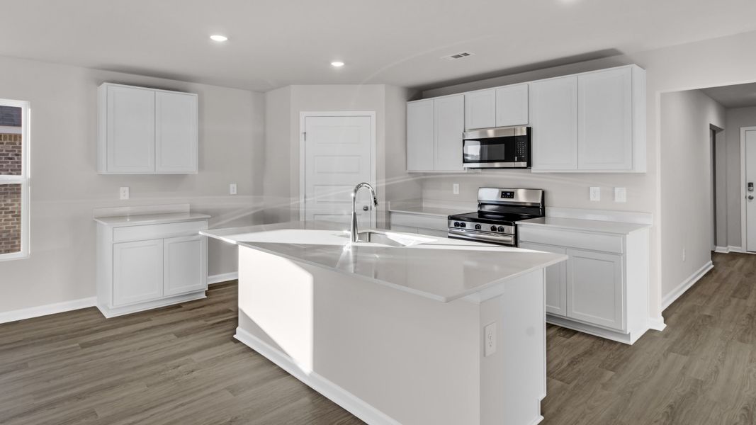 Representative furnished interior of a home built from the Lakeside by D.R. Horton in Bailey Park, Fayetteville (Image 8).