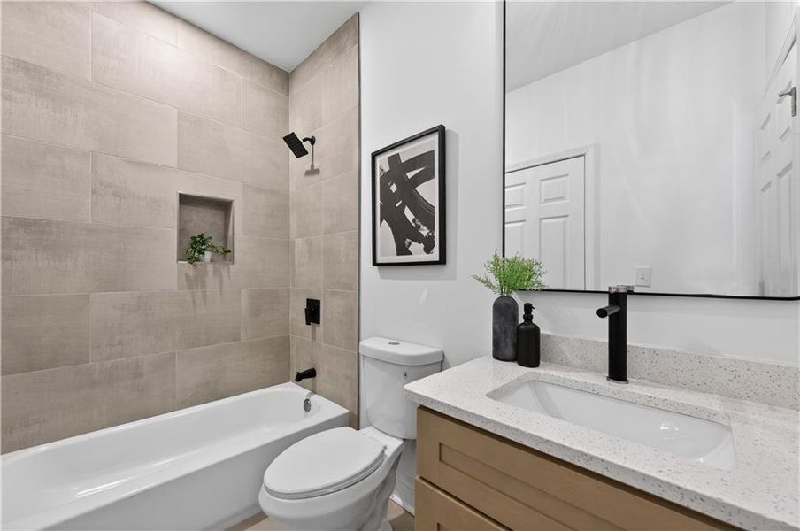 Furnished interior view inside a new home in , Buford (Image 7).