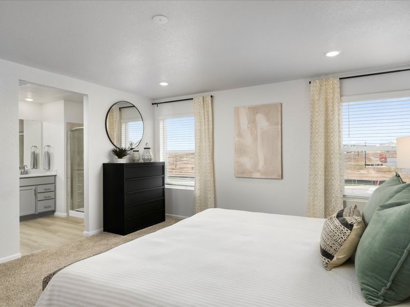 The Durango floorplan interior image taken at a Meritage Homes community in Colorado Springs, CO.