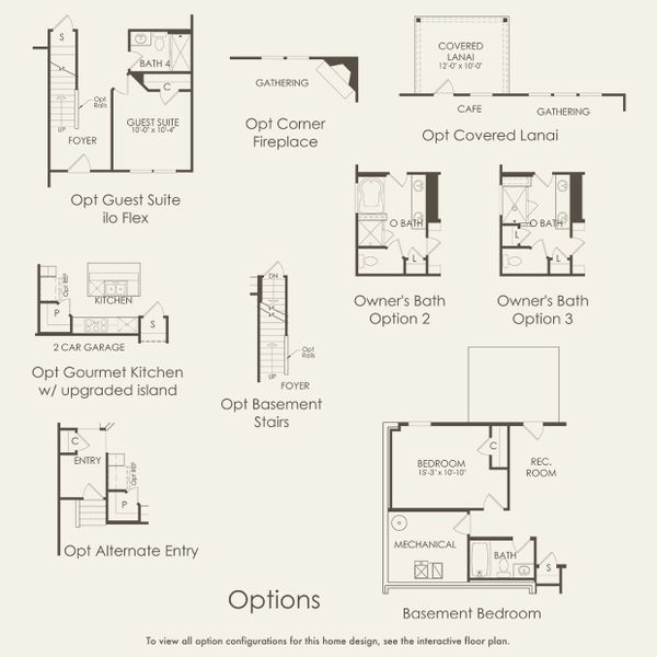 2D floor plan layout for the Mercer by Pulte Homes in Independence at Carter's Station, Columbia, TN (Image 5).
