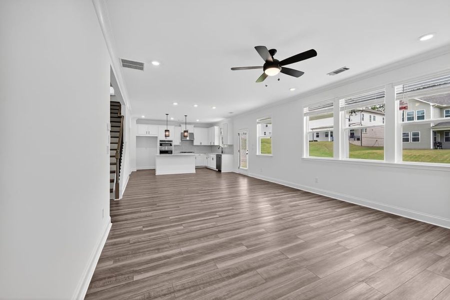 Representative unfurnished interior of a home built from the Kirkwood by Taylor Morrison in Bennett Farm, Loganville (Image 20). Representative unfurnished interior of a home built from the Kirkwood by Taylor Morrison in Bennett Farm, Loganville (Image 20).