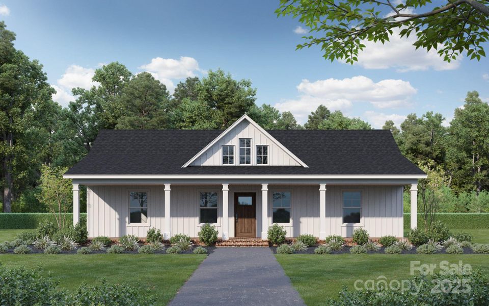 Front exterior of a new home in , Wingate, NC, highlighting curb appeal (Image 1).