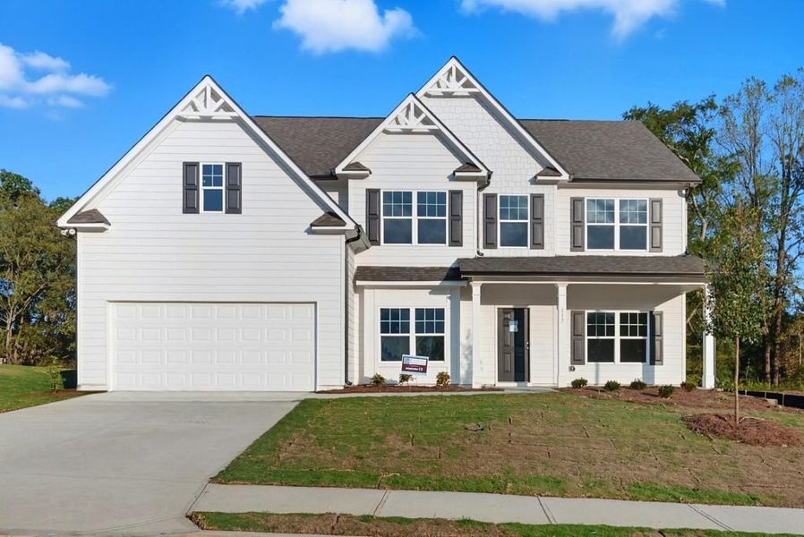 Representative exterior photo of a completed home built from the Clayton by Piedmont Residential in Hampton Ridge, Jefferson, GA (Image 16).