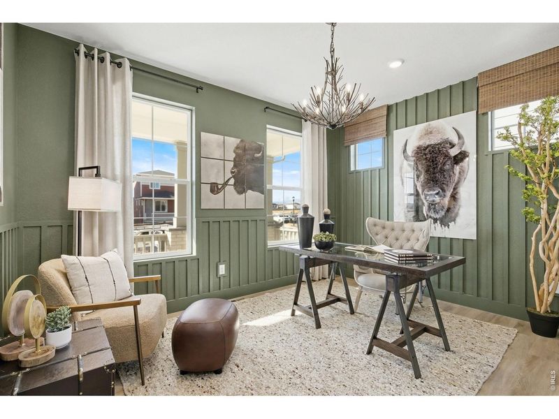 Furnished interior view inside a new home in Farmstead, Berthoud (Image 15).