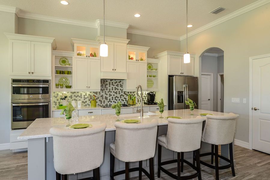 2D floor plan layout for the Carrington I by Mobley Homes in Sunset Estates, Lutz, FL (Image 7).