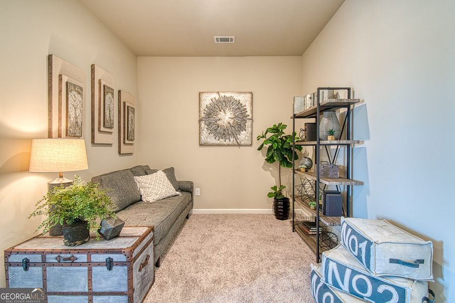 Furnished interior view inside a new home in Millstone at Mundy Mill, Gainesville (Image 10). Furnished interior view inside a new home in Millstone at Mundy Mill, Gainesville (Image 10).