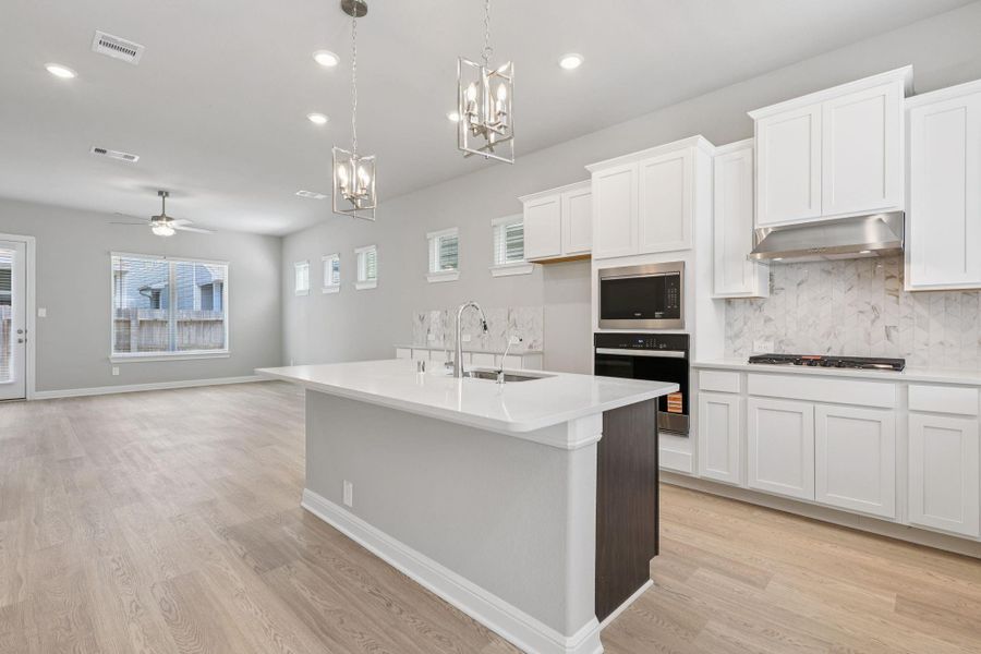 Furnished interior view inside a new home in Kemah Crossing - Luxe Series, Kemah (Image 9). Furnished interior view inside a new home in Kemah Crossing - Luxe Series, Kemah (Image 9).