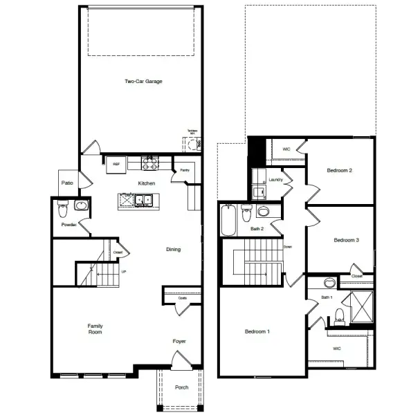 2D floor plan layout of this home in Orchard Village, Fort Worth, TX (Image 4).
