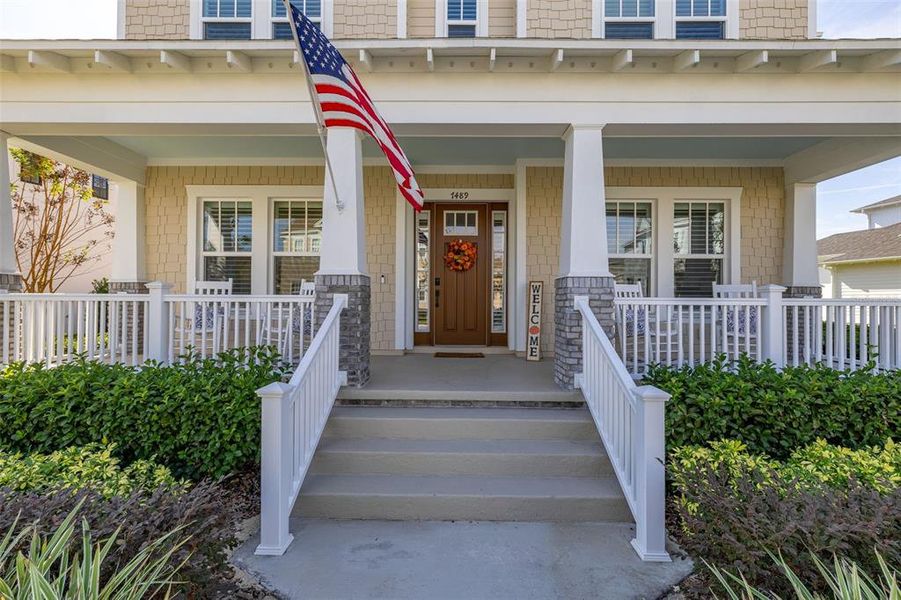 Exterior details and patio area of a home in , Celebration (Image 4).
