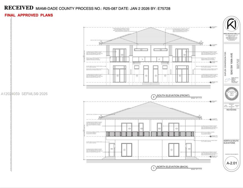 Exterior rendering of this home design in , Miami, FL (Image 3).