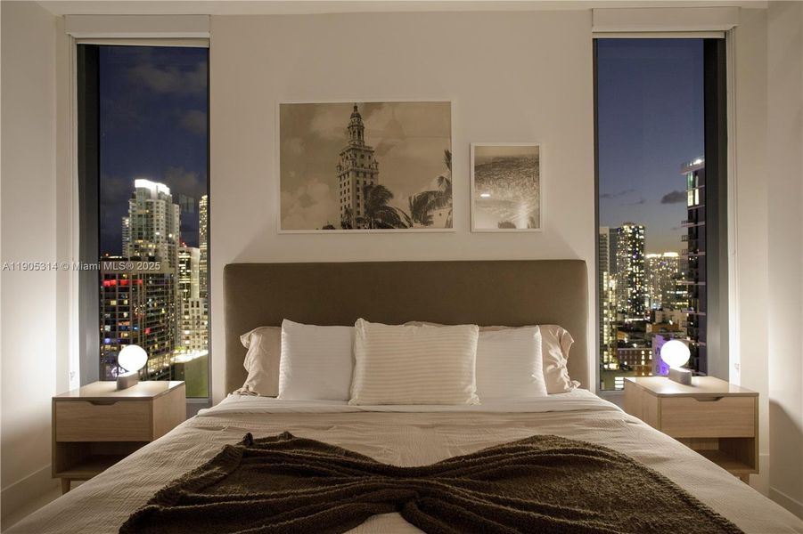 Furnished interior view inside a new home in , Miami (Image 9).