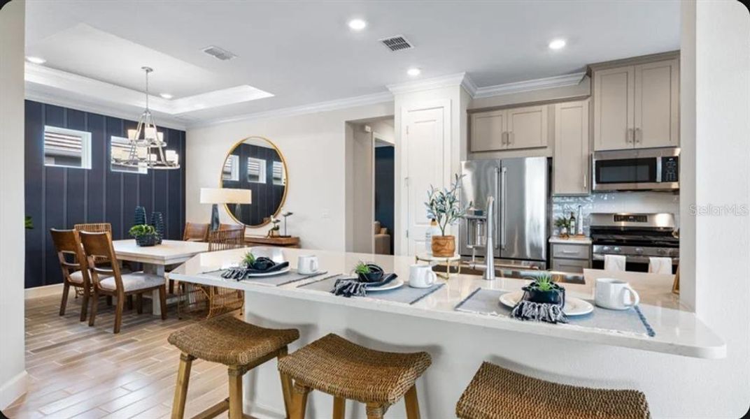 Furnished interior view inside a new home in Esplanade at Wiregrass Ranch, Wesley Chapel (Image 15).