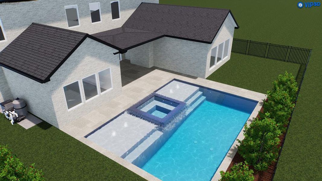 Exterior rendering of this home design in , Dallas, TX (Image 4). Exterior rendering of this home design in , Dallas, TX (Image 4).