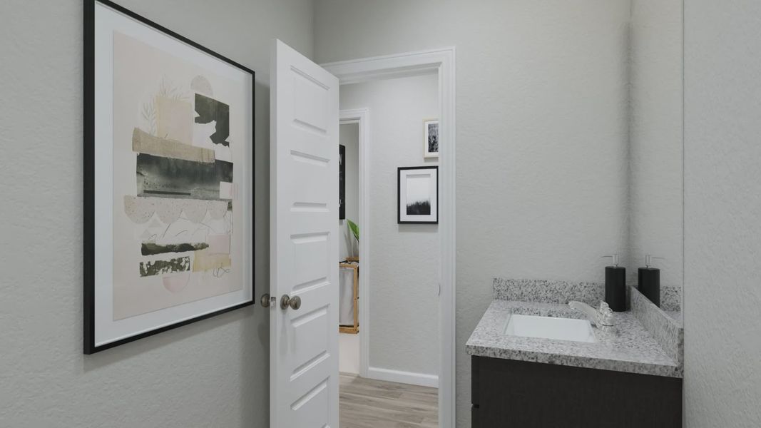 Representative furnished interior of a home built from the The Camden by Legend Homes in Ridgeland Hills, Willis (Image 15).