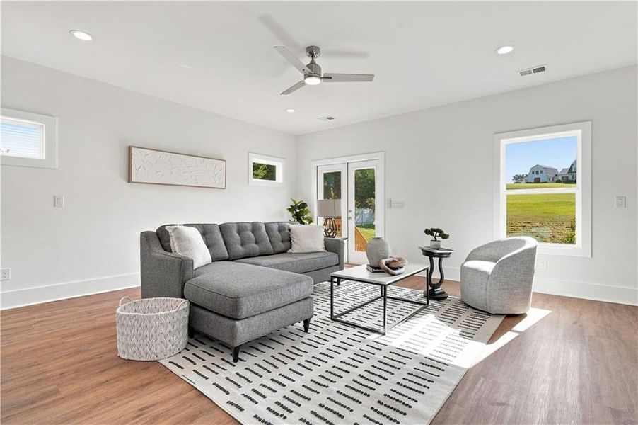 Furnished interior view inside a new home in , Dahlonega (Image 19).