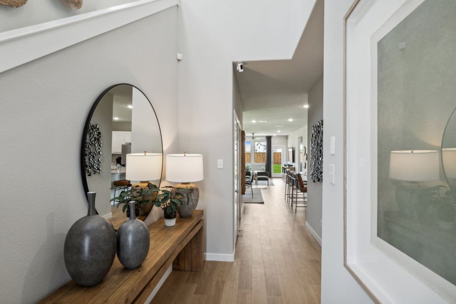 Entryway in the Willow home plan by Trophy Signature Homes – REPRESENTATIVE PHOTO