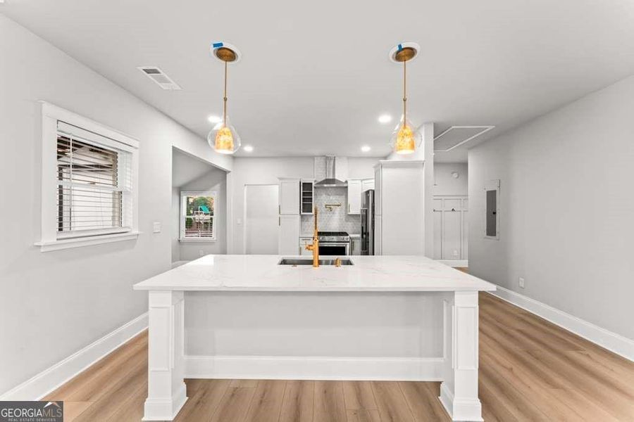 Furnished interior view inside a new home in , Atlanta (Image 12).