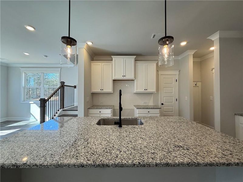 Furnished interior view inside a new home in The Towns at Auburn Station East, Auburn (Image 4).
