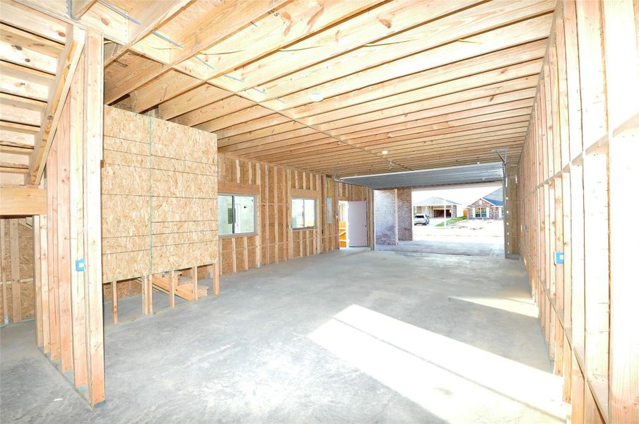 In-progress construction of a new home in , League City, TX (Image 35).