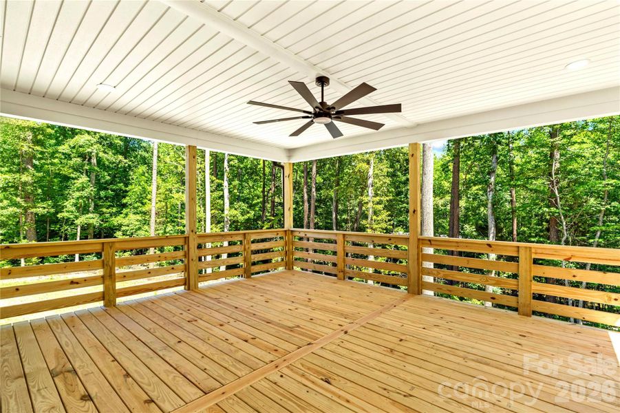 Private outdoor living with 325 sf Deck.