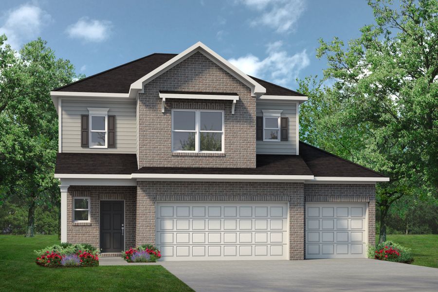 The Oriole II H- 3 Car Garage