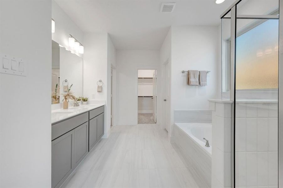 Furnished interior view inside a new home in Vintage Village, Argyle (Image 11).