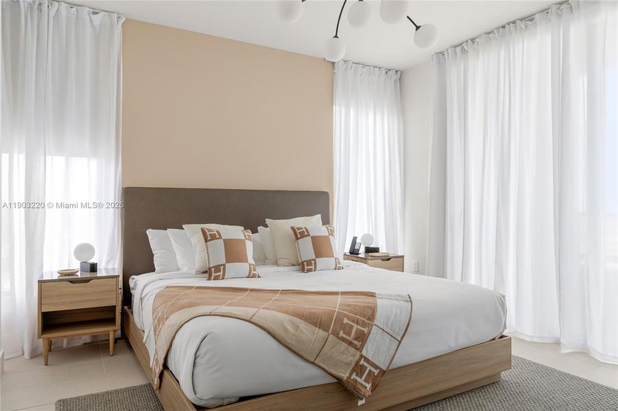 Furnished interior view inside a new home in , Miami (Image 31).