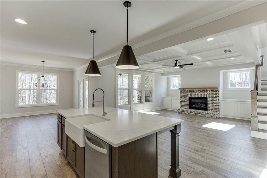 Furnished interior view inside a new home in , Bishop (Image 16).