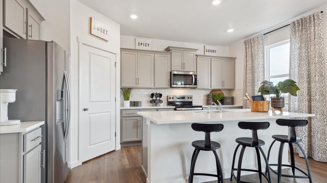 Furnished interior view inside a new home in Lakeside Canyon, Mead (Image 5).