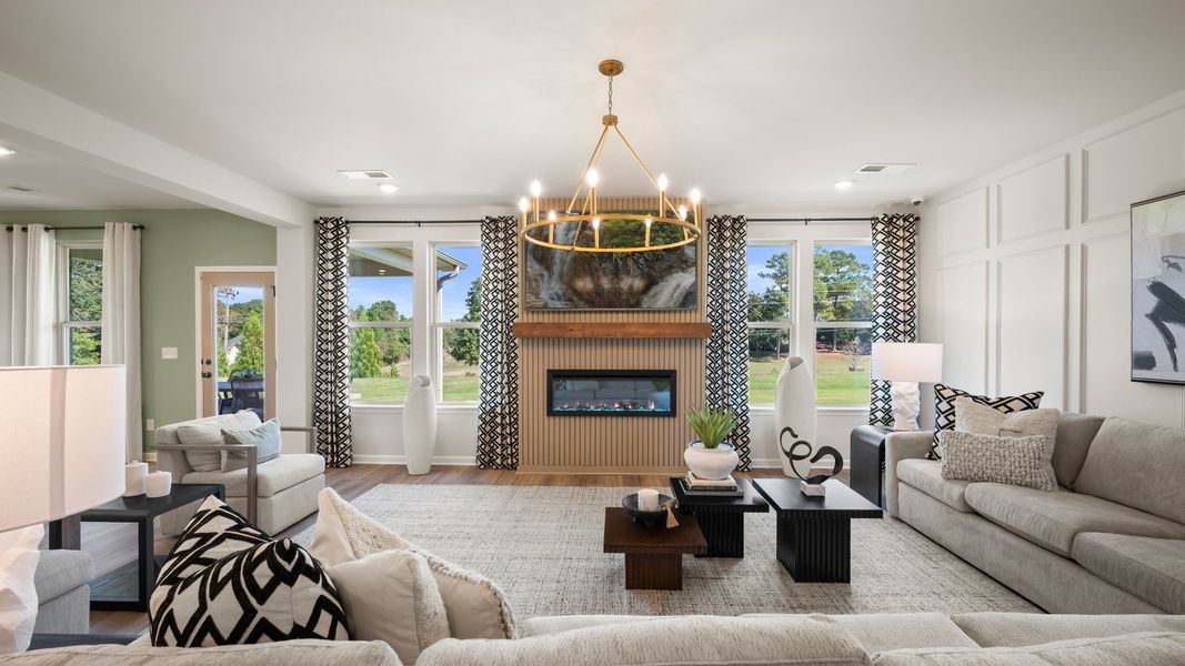 Representative furnished interior of a home built from the Clarity by DRB Homes in Adagio, Dacula (Image 28).