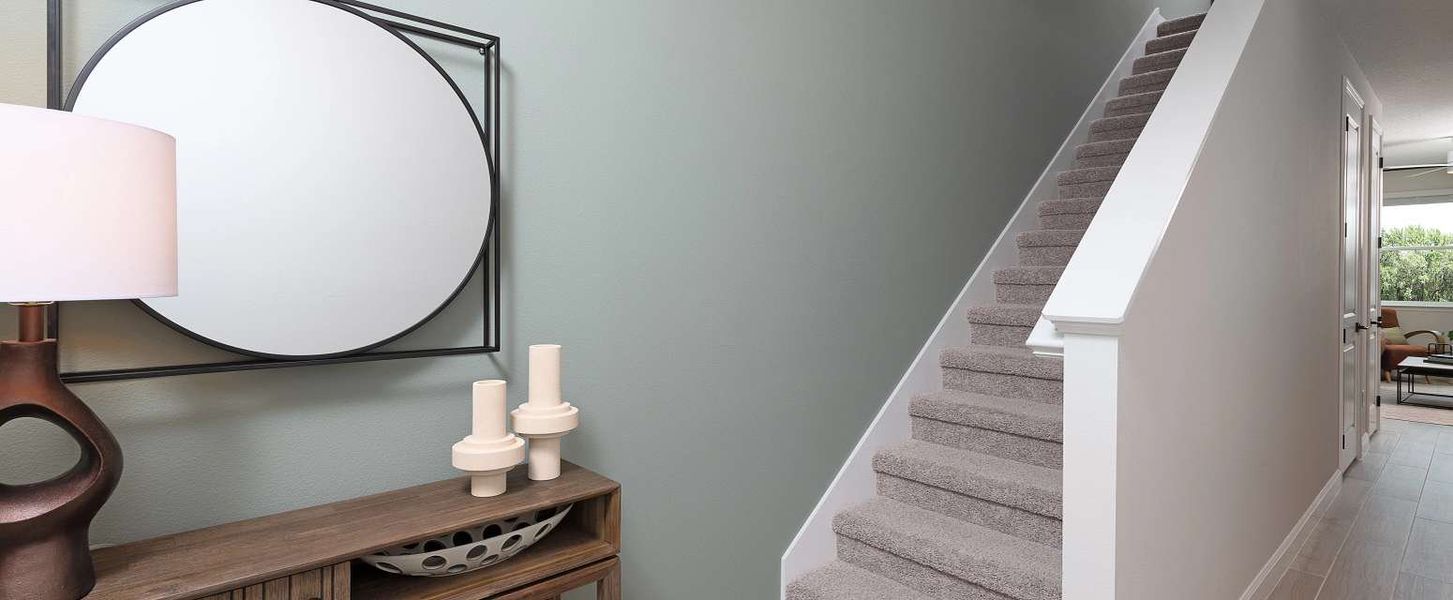 Representative furnished interior of a home built from the Palm by Ashton Woods in Montague Chase, Tampa (Image 4).