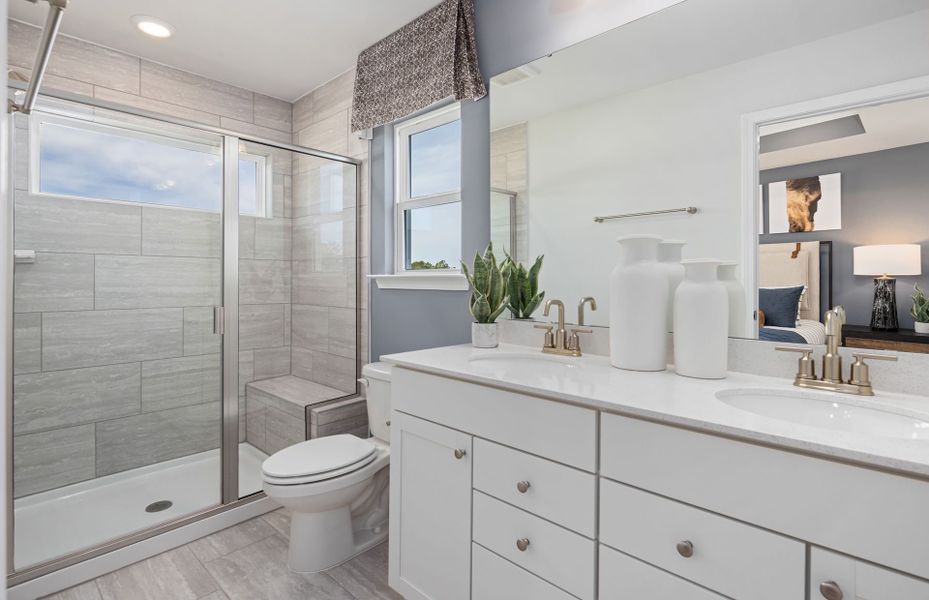 Representative furnished interior of a home built from the Joliet by Pulte Homes in Lakeside Townes at Riverlights, Wilmington (Image 16).